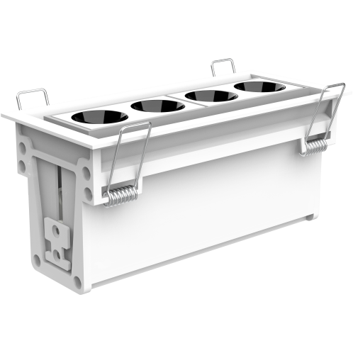 8W 4-Bulb Stretchable Grid Light